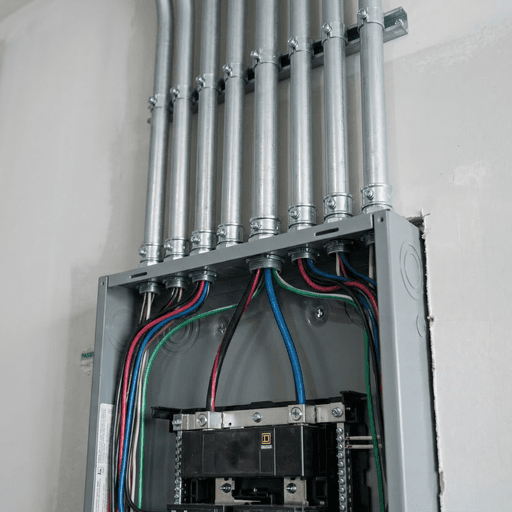Residential EMT panel entry with set-screw connectors