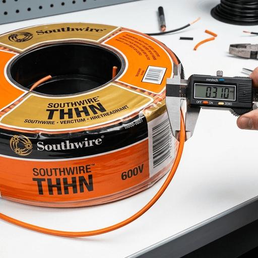 Misurare il cavo Southwire THHN con calibra digitale